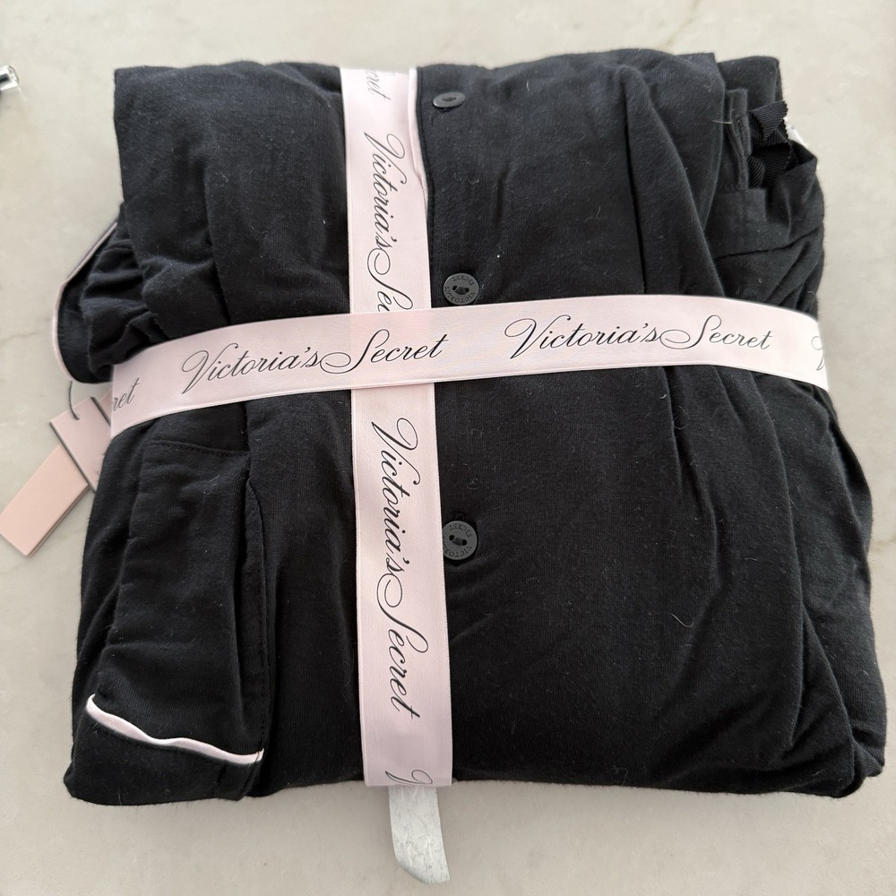 New Victoria's Secret Modal Soft Long Pajama Set Women's US Size Medium - Picture 4 of 4